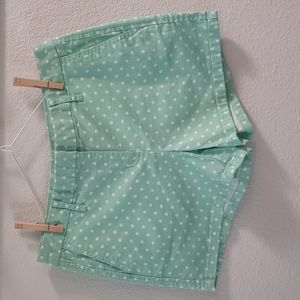 Elle Seafoam White Polka Dot Shorts (4)